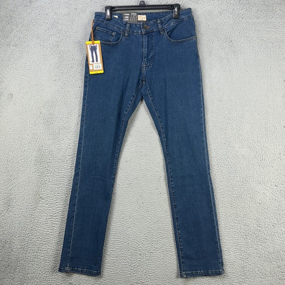Weatherproof Vintage The Dillon Mens Straight Jeans 32X32 Blue Dark Washed NEW - Picture 1 of 10